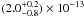 \hbox{$(2.0^{+0.2}_{-0.8})\times 10^{-13}$}