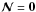 \hbox{$\vec{\mathcal{N}}=\vec{0}$}