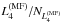 \hbox{$L_4^{(\mathrm{MF})}/N_{L_4^{(\mathrm{MF})}}$}