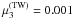 \hbox{$\mu_3^{(\mathrm{TW})}=0.001$}