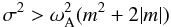 \appendix \setcounter{section}{2} \begin{equation} \sigma^2>\omega_{\rm A}^2(m^2+2\vert m\vert) \end{equation}