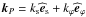\hbox{${\vec k}_{P}=k_{\rm s}{\widehat{\vec{e}}}_{\rm s}+k_{\varphi}{\widehat{\vec{e}}}_{\varphi}$}