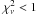 \hbox{$\,\chi^2_{\rm \nu} < 1$}