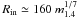 \hbox{$R_{\rm in} \simeq 160~m_{1.4}^{1/7}$}