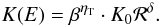 \begin{equation} K(E)= \beta^{\eta_{\rm T}} \cdot K_0 {\cal R}^\delta. \label{eq:eta_T} \end{equation}