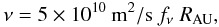 \begin{equation} \nu=5\times 10^{10}\:\mathrm{m^2/s}\:f_{\nu}~R_{\rm AU}, \label{nuprofile} \end{equation}