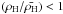 \hbox{$(\rho_{\rm H}/\bar{\rho_{\rm H}}) < 1$}