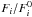 \hbox{$F_{i}/F_{i}^0$}