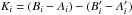 \appendix \setcounter{section}{1} \hbox{$ K_i = (B_i-A_i) - (B'_i - A'_i)$}
