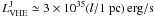 $L_{\rm VHE}^{\rm J}\simeq 3\times 10^{35}(l/1 ~{\rm pc})\,{\rm erg/s}$