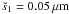 \hbox{$\breve{s}_{1} = 0.05\mum$}