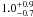 \hbox{$1.0^{+0.9}_{-0.7}$}