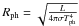 \hbox{$R_{\rm ph}=\sqrt{\frac{L}{4\pi\sigma T_{\rm ph}^4}}$}