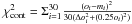 \hbox{$\chi^2_{\rm cont}=\Sigma_{i=1}^{30}\frac{(o_i-m_i)^2}{30 (\Delta o_i^2 + (0.25 o_i)^2)} $}