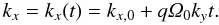 \appendix \setcounter{section}{2} \begin{equation} k_x=k_x(t)=k_{x,0} + q\varOmega_0k_y t. \end{equation}