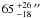 \hbox{$65\,^{+26}_{-18}\,\arcsec$}