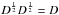 \hbox{$\Db^{\frac{1}{2}} \Db^{\frac{1}{2}} = \Db$}