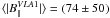 \hbox{$\langle|B_{||}^{VLA1}|\rangle=(74 \pm 50)$}