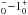 \hbox{$^{-}_{0}{-}1^{+}_{0}$}