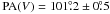 \hbox{${\rm PA}(V)=101\fdg2\pm0\fdg5$}