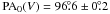 \hbox{${\rm PA}_0(V)=96\fdg6\pm0\fdg2$}