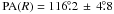 \hbox{${\rm PA}(R)=116\fdg2\,\pm\,4\fdg8$}