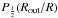 \hbox{$P_{\frac{1}{2}}(R_{\rm out}/R)$}