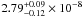 \hbox{$2.79^{+0.09}_{-0.12} \times 10^{-8}$}