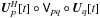 \hbox{$\jonesT{U}{p}[t] \circ \coh{V}{pq} \circ \jones{U}{q}[t]$}