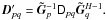 \hbox{$\jones{D}{pq}' = \jonesinv{\tilde{G}}{p} \coh{D}{pq} \jonesTinv{\tilde{G}}{q}.$}