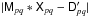 \hbox{$|\coh{M}{pq} \ast \coh{X}{pq} - \coh{D}{pq}'|$}