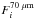 \hbox{$F^{70~\rm \mu m}_{i}$}