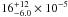\hbox{$16^{+12}_{-6.0}\times10^{-5}\,$}