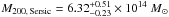 \hbox{$ M _{200,\,\rm Sersic} = 6.32^{+0.51}_{-0.23} \times 10^{14}\ M_{\odot}$}
