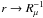 \hbox{$r \to R_\mu ^{-1}$}