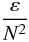 % subequation 556 0 \begin{equation} \label{eq1} \frac{\varepsilon }{N^2} \end{equation}