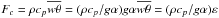 \hbox{$F_c =\rho c_p \overline {w\theta } =(\rho c_p /g\alpha )g\alpha \overline {w\theta } =(\rho c_p /g\alpha )\varepsilon $}