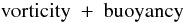 % subequation 1136 3 \begin{equation} {\rm vorticity~+~buoyancy} \end{equation}