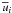 \hbox{$\overline u _i $}