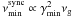 \hbox{$\nu^{\rm sync}_{\rm min} \propto \gamma_{\rm min}^2 \nu_{\rm g}$}