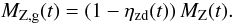 \begin{equation} \label{EQ:MMZG} M_{\mathrm{Z,g}}(t) = (1 - \eta_{\mathrm{zd}}(t)) \, M_{\mathrm{Z}}(t) . \end{equation}