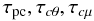 % subequation 898 2 \begin{equation} \label{eq15} \tau _{\rm pc} ,\tau _{c\theta } , \tau _{c\mu } \end{equation}