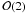 \hbox{${\cal O}(2)$}