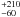 \hbox{$^{+210}_{-60}$}