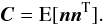 \appendix \setcounter{section}{1} \begin{equation} \label{eq:C} \Cb = {\rm E}[\nb \nb^{\rm T}]. \end{equation}