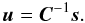 \appendix \setcounter{section}{1} \begin{equation} \label{eq:mf} \ub = \Cb^{-1} \ssb. \end{equation}