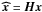 \appendix \setcounter{section}{1} \hbox{$\xhb = \Hb \xb$}