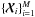 \hbox{$\{ \Xmatb_i \}_{i=1}^M$}