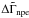 \hbox{$\Delta\tilde{\Gamma}_{\rm npe}$}