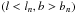 \hbox{$\left(l< l_n,b>b_n\right)$}